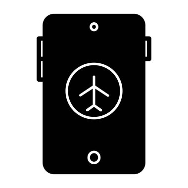 Pil simgesi. düz tasarım