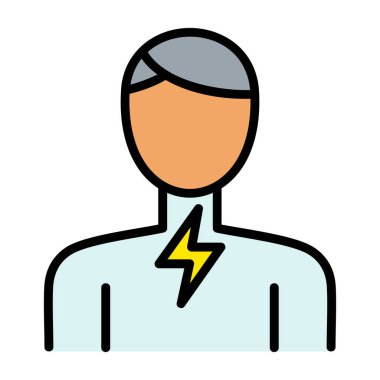 güç simgesi modern vektör illüstrasyonu