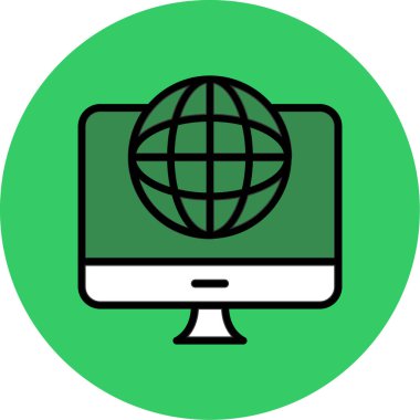 bilgisayar simgesi, vektör illüstrasyonu