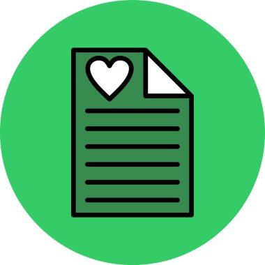 aşk harfi simgesi, vektör illüstrasyon tasarımı