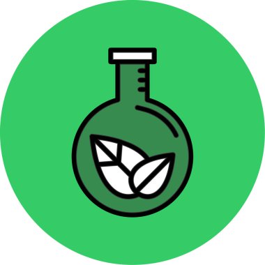 Bir bitki simgesinin vektör illüstrasyonu