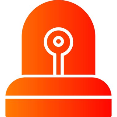 Kırmızı ve beyaz simgenin vektör illüstrasyonu