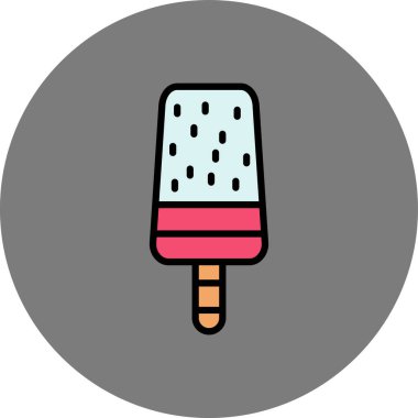 dondurma simgesi, vektör illüstrasyonu