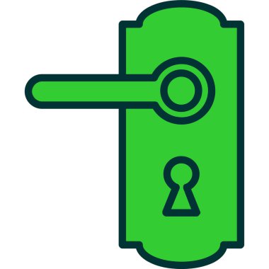 Anahtar simgesi vektör illüstrasyonu