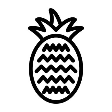 ananas meyve ikonu, taslak biçimi