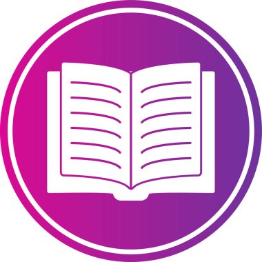 Kitap. Web simgesi basit illüstrasyon