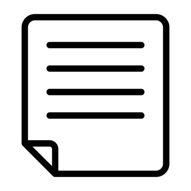 belge simgesi vektör illüstrasyonu