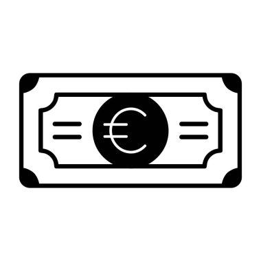 Euro simgesi vektör çizim