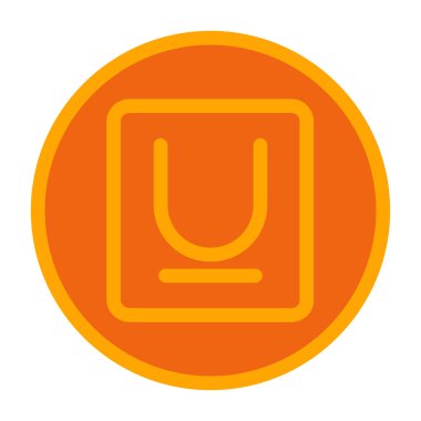 Bir harf simgesinin vektör illüstrasyonu