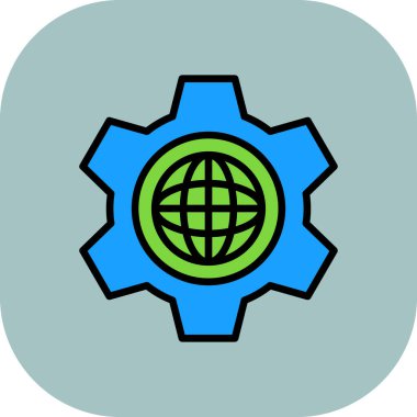 Dünya ikonu. internet kavramı