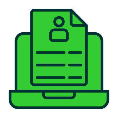 belge simgesi vektör illüstrasyonu