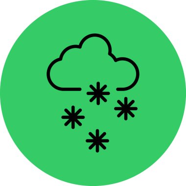 Bulut simgesi vektör illüstrasyonu