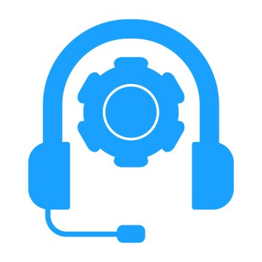 kulaklık simgesi, vektör illüstrasyonu