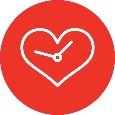 kalp düz vektör simgesi