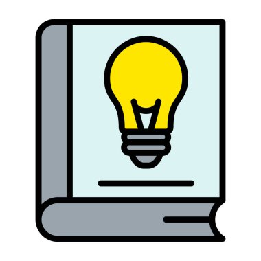 Ampul ikonlu laptop. vektör illüstrasyonu