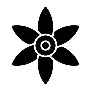 çiçek simgesi vektör illüstrasyonu