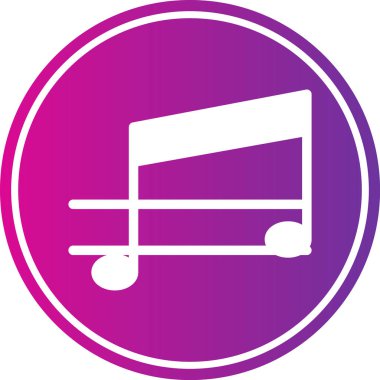 Piyano. Web simgesi basit illüstrasyon