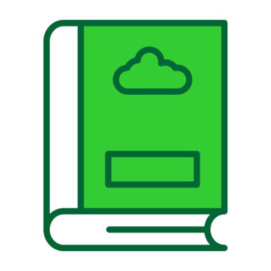 kitap simgesi vektör illüstrasyonu