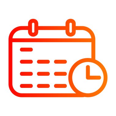 Takvim simgesi, vektör çizimi