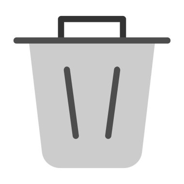 Çöp kutusu vektör simgesi