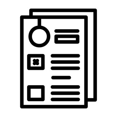 Web ve mobil vektör çizgisi simgesi dekoru