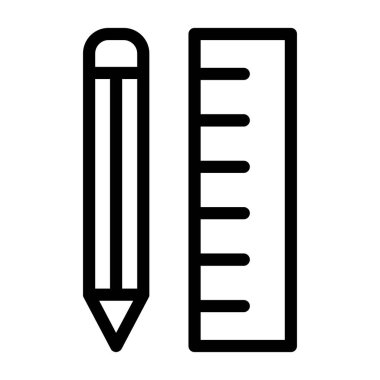 yazma vektörü ince çizgi simgesi