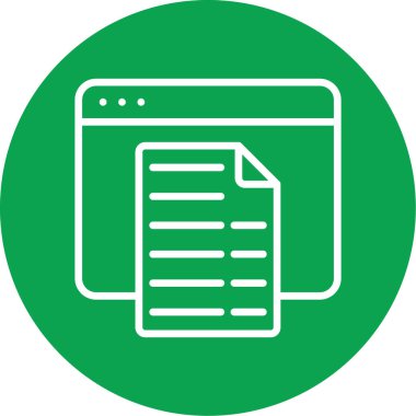 Vektör belgesi Simge illüstrasyonu