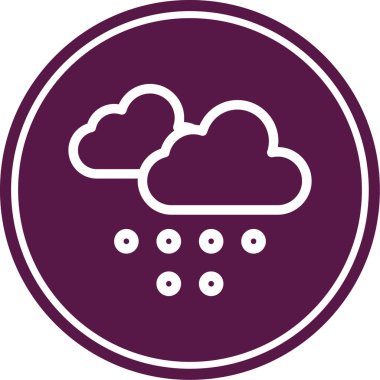 Bulut. Web simgesi basit tasarım