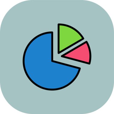 pasta grafiği vektör çizim