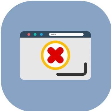 Hata vektörü düz renk simgesi