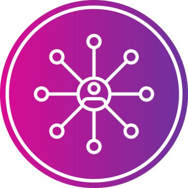 Güzel Hedef vektör satırı simgesi