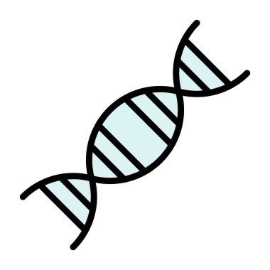 DNA molekülü renk vektör çizimi