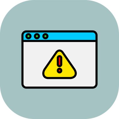 Moda biçimi izole edilmiş arkaplanda uyarı simgesi