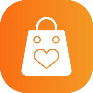 Alışveriş poşeti ikon vektör illüstrasyonu