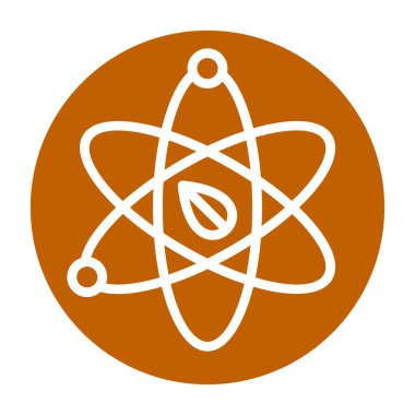 atom simgesi vektör illüstrasyonu