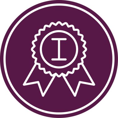 Rozet. Web simgesi basit illüstrasyon