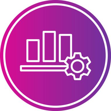 Bir fabrika simgesinin vektör illüstrasyonu