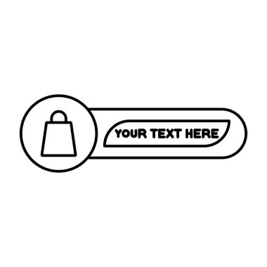 Etiketli bir iletinin ana hatları simgesi