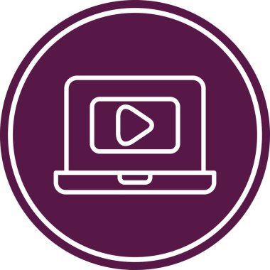 video simgesi vektör illüstrasyonu