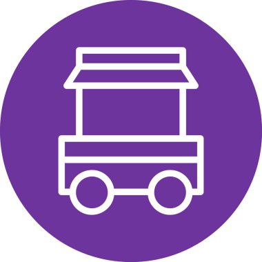 Benzersiz bus vektör simgesi