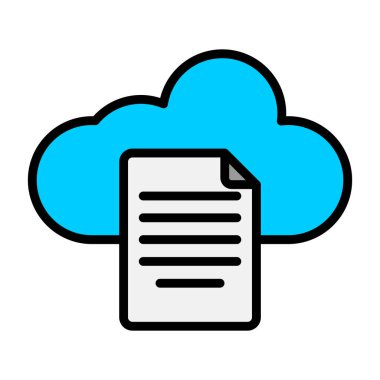 Kolayca düzenleyebilen ya da düzenleyebilen bulut hesap vektörü simgesi