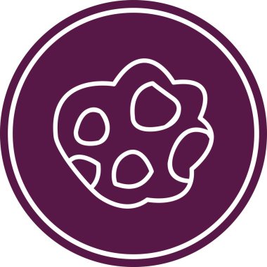 pati yazdırma simgesi vektör çizimi