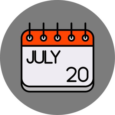 Takvim simgesi, vektör illüstrasyonu basit tasarım