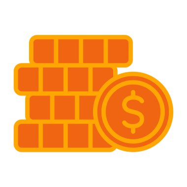 Dolar işareti vektör simgesi