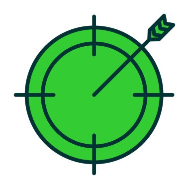 Oklu bir hedefin vektör illüstrasyonu