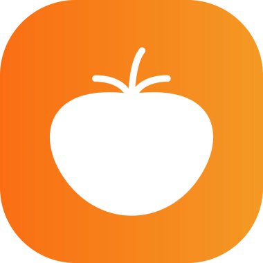 domates web simgesi basit vektör illüstrasyonu