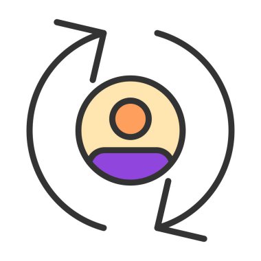 hedef simge vektör illüstrasyonu