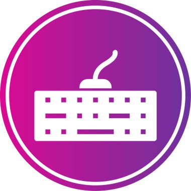 Klavye web simgesi vektör çizimi