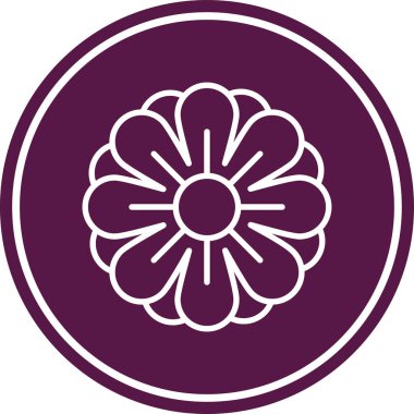 çiçek simgesi vektör illüstrasyonu