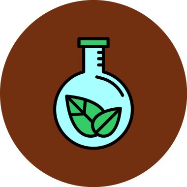 Bir bitki simgesinin vektör illüstrasyonu